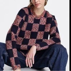 Madewell checkered sweater